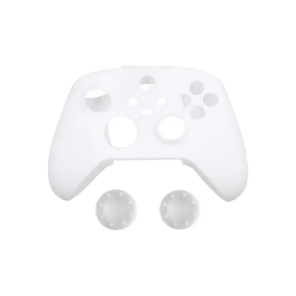 Silicone Anti-Slip Cover with two Thumb Grips For Xbox Series X|S Controllers - White