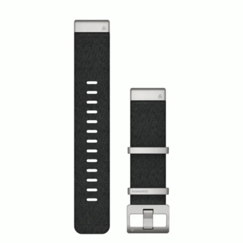 Garmin QuickFit 22 mm Jacquard-Weave Nylon Strap, Black | 010-12738-21