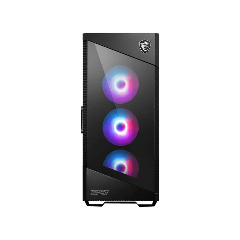 MSI MPG VELOX 100R AIRFLOW Mid-Tower PC Case - Tempered Glass - ARGB Fans - Black | 306-7G-18R27HH9
