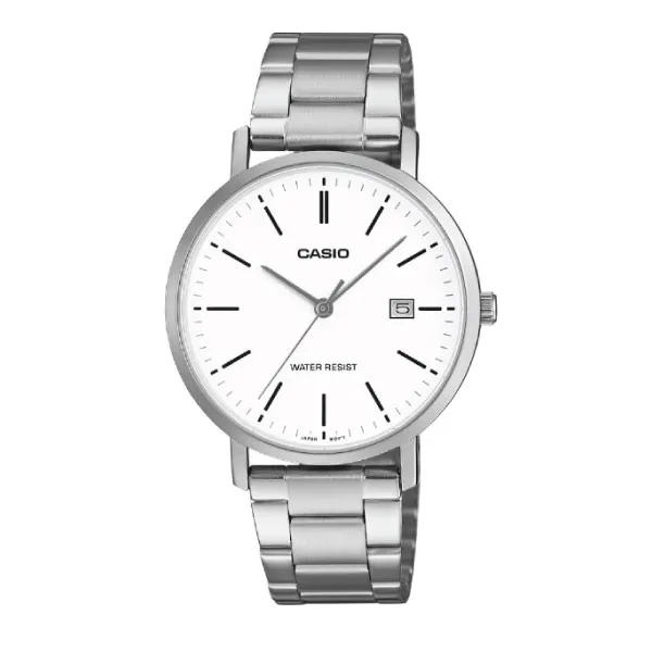 Casio Men 3-Hand Watch - Silver / White | MTP-VT05D-7EDF