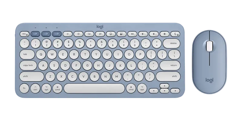 Logitech Pebble 2 Combo Wireless Keyboard and Mouse Tonal Blue | 920-012400