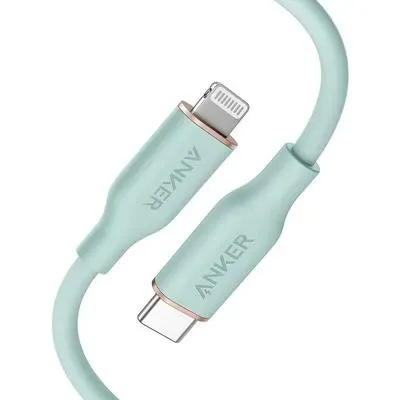 Anker Powerline IIl Flow Usb-C Cable With Lightning Connector,Mint Green | A8662H61-GN