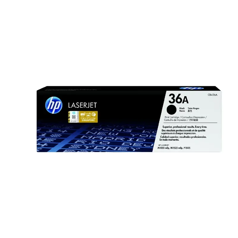 HP 36A Original LaserJet Toner Cartridge - Black | CB436A