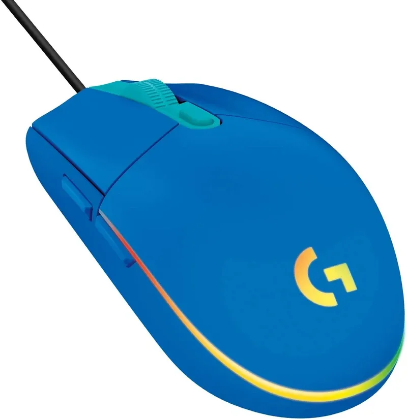 Logitech G203 Lightsync Wired Optical mouse, Blue | 910-005792