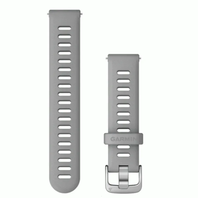 Garmin Quick Release Bands (18 mm) Powder Grey, Silver Hardware | 010-11251-3G