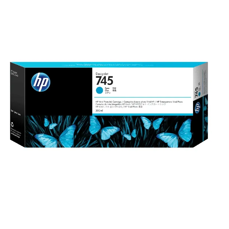 HP 745 300-ml Original DesignJetInk Cartridge - Cyan | F9K03A
