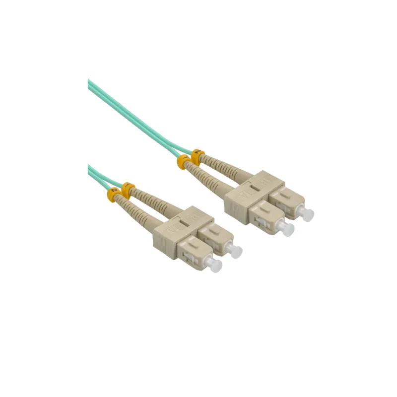 Eussonet Multimode OM4 ( SC/UPC-SC/UPC) Duplex Fiber Patch Cord - 3 Meter | EU-OM4SC-3M-406