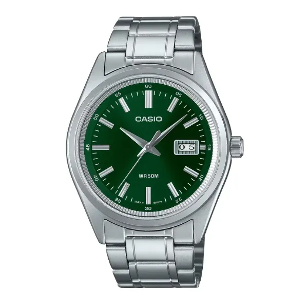 Casio Men 3-Hand Watch - Green / Silver | MTP-B180D-3AVDF