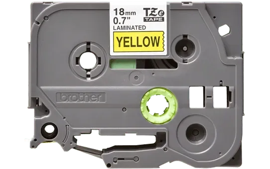 Brother Labelling Tape Cassette – Black on Yellow, 18mm wide | TZe-641