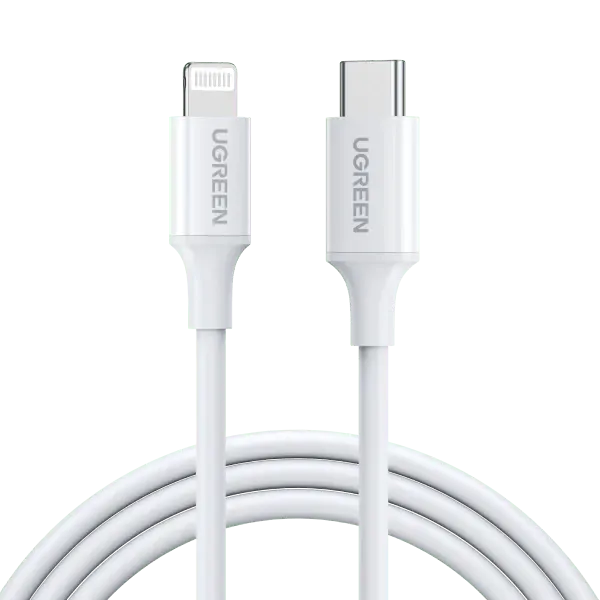 UGREEN USB to Lightning Charging & Sync Cable MFI - Apple Certified 1M White | 70523