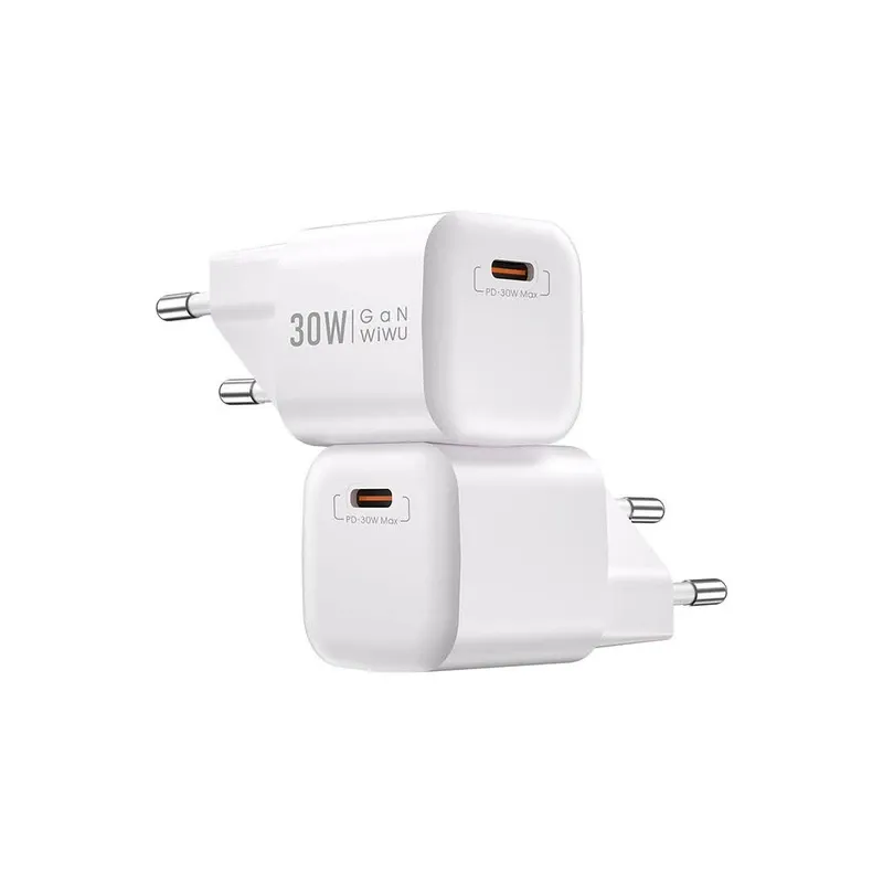 WIWU Wi-U006 30W PD fast Charger/ EU Plug White | WI-U006-WT