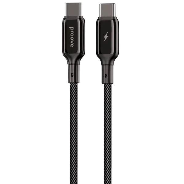 Proove Dense Metal Type-C to Type-C Cable 60W 1m - Black | CCDM60002201