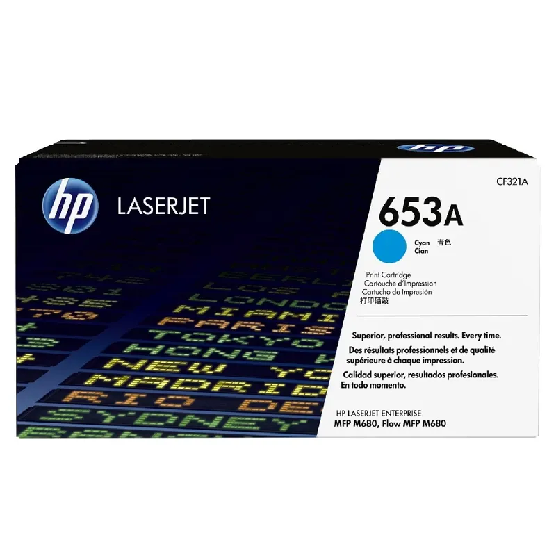 HP 653A Original LaserJet Toner Cartridge - Cyan | CF321A