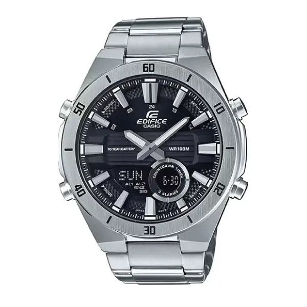 Casio Edifice Men Analog-Digital Watch - Silver Black | ERA-110D-1AVDF