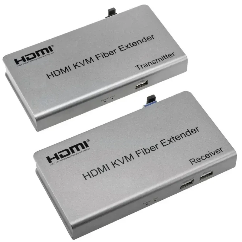 I-ways FHD HDMI+USB Extender over fiber LC Simplex up to 20KM Bi-directional | IW-20KIR