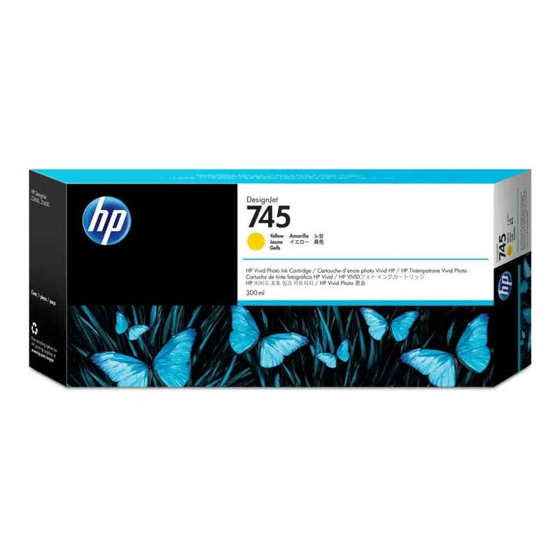 HP 745 300-ml Original DesignJet Ink Cartridge - Yellow | F9K02A