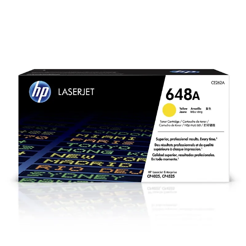 HP 648A Original LaserJet Toner Cartridge - Yellow | CE262A
