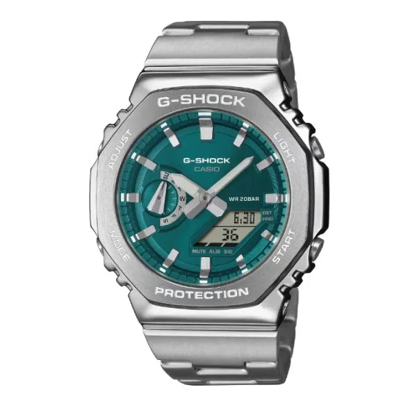 Casio G-SHOCK Casual Men Watch - Green / Silver | GM-2110D-3A1DR
