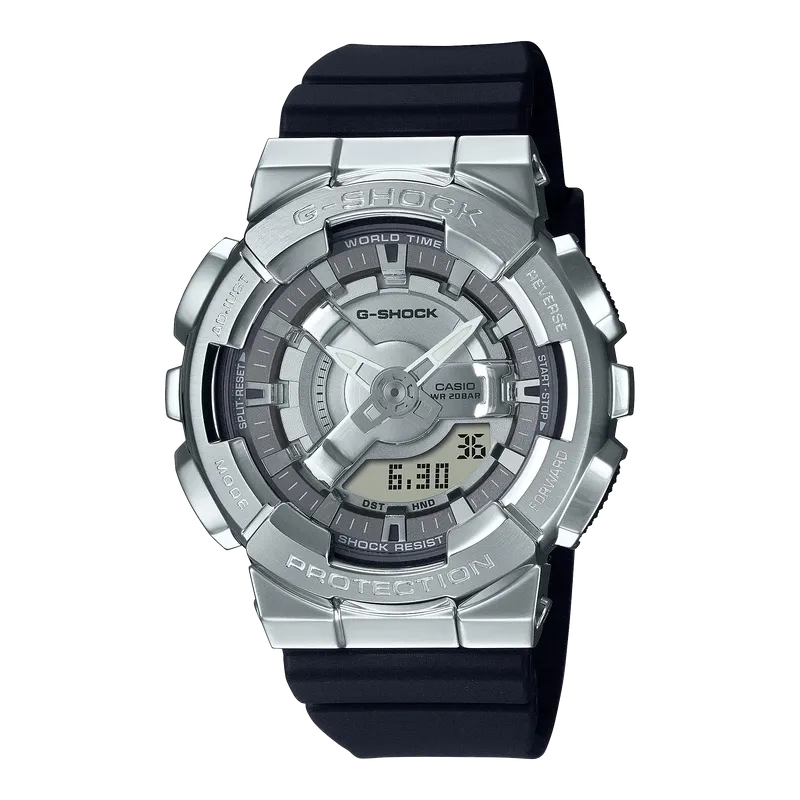 Casio G-SHOCK Metal Women Analog-Digital Watch - Black & Silver | GM-S110-1ADR