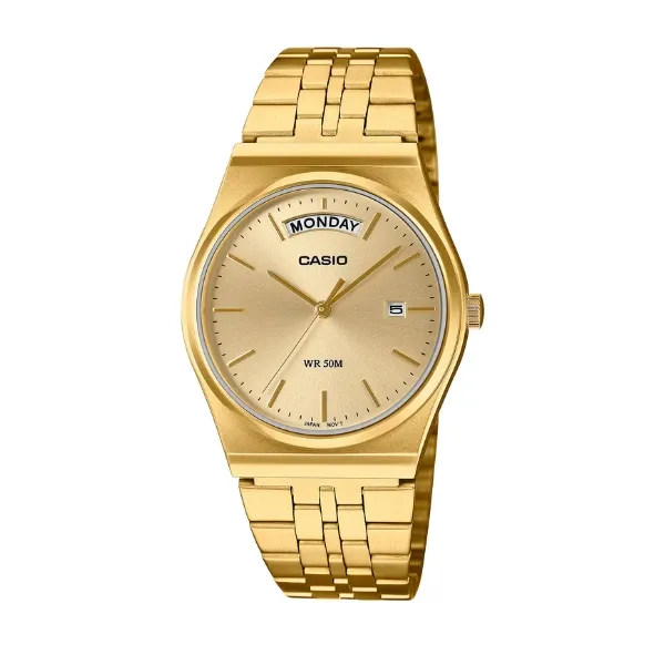 Casio Men 3-Hand Watch - Gold Plated | MTP-B146G-9AVDF