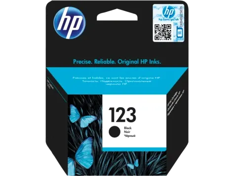 HP 123 Black Original Ink Cartridge (F6V17AE)