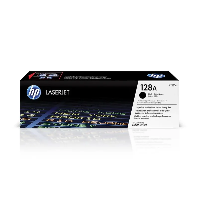 HP 128A Original LaserJet Toner Cartridge - Black | CE320A