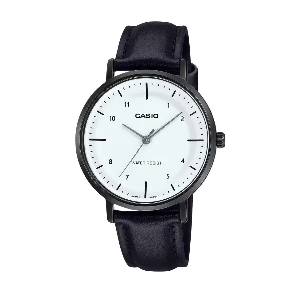 Casio Women 3-Hand Watch - Black / White | LTP-VT03BL-7BDF
