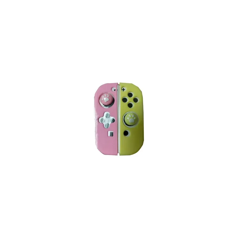 Lucky Fox Joy-Con Silicone Case with Thumb Grips - Pastel Yellow/Pastel Purple