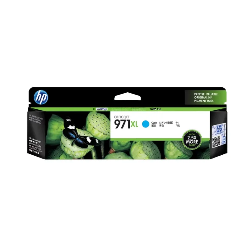 HP 971XL High Yield Original Ink Cartridge - Cyan | CN626AE