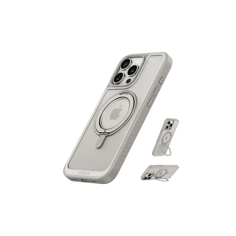 Anker Magnetic Case 360° Ring Titanium for iPhone 16 Pro Max | A90H1HBC