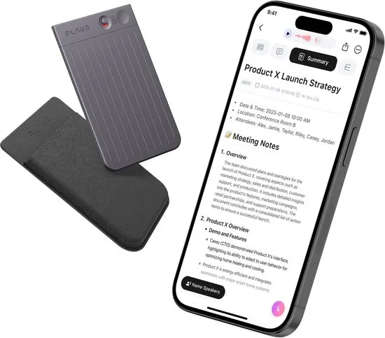 PLAUD Note AI Voice Recorder - Black | NB100BK