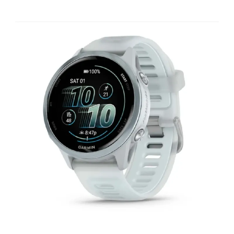 Garmin Forerunner 570 Smart Watch - 42mm Cloud Blue Aluminum with Translucent Whitestone/Cloud Blue Band | 010-02970-01