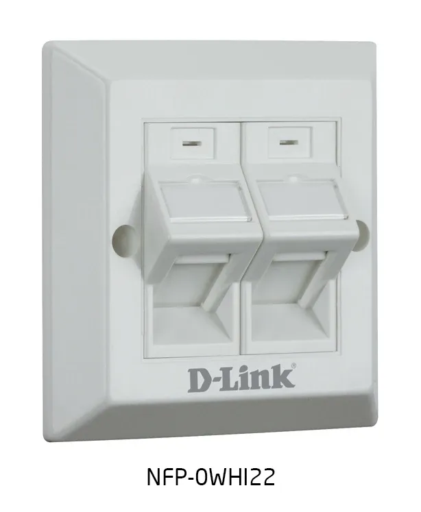 D-link Angular Faceplate,white|NFP-0WHI22