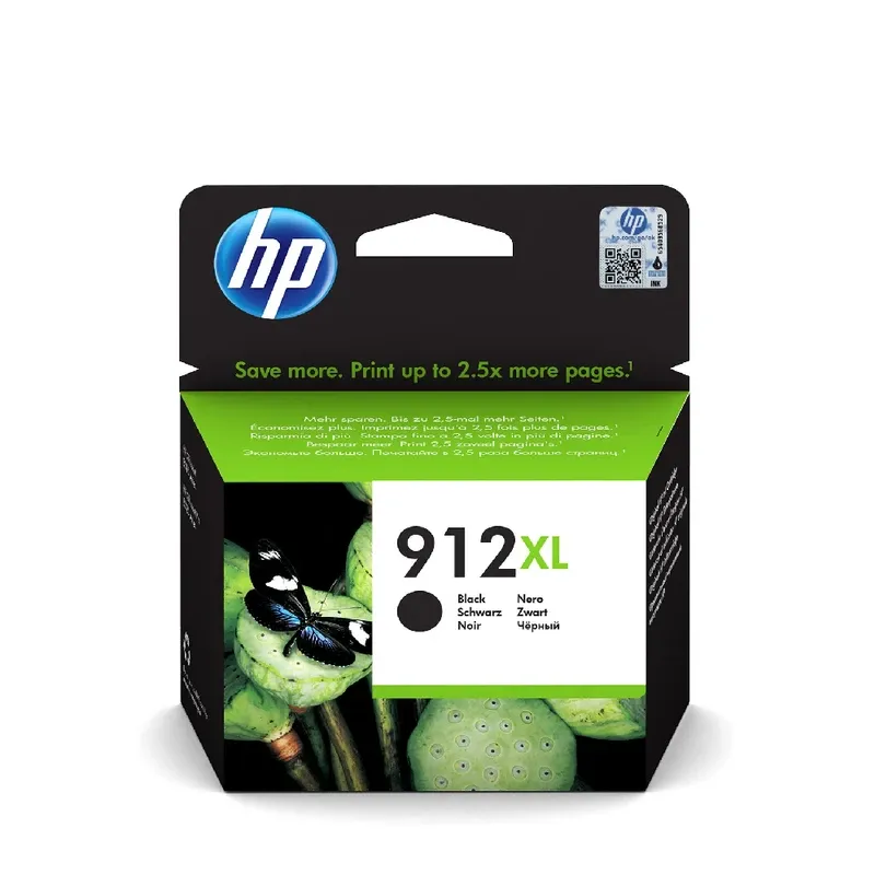 HP 912XL High Yield Original Ink Cartridge - Black | 3YL84AE