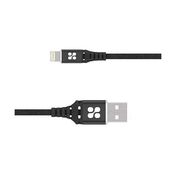 Promate Nervelink-I Ultra-Slim With Lightning Cable, 1.2 Meter Length, Black | NERVELINK-I. BLACK