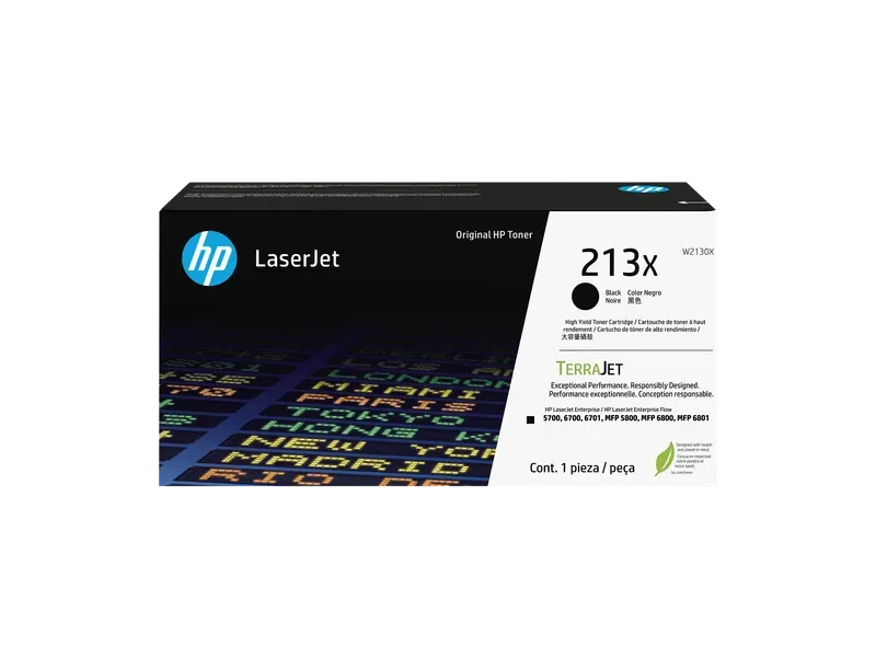 HP 213X Black Original LaserJet Toner Cartridge | W2130X