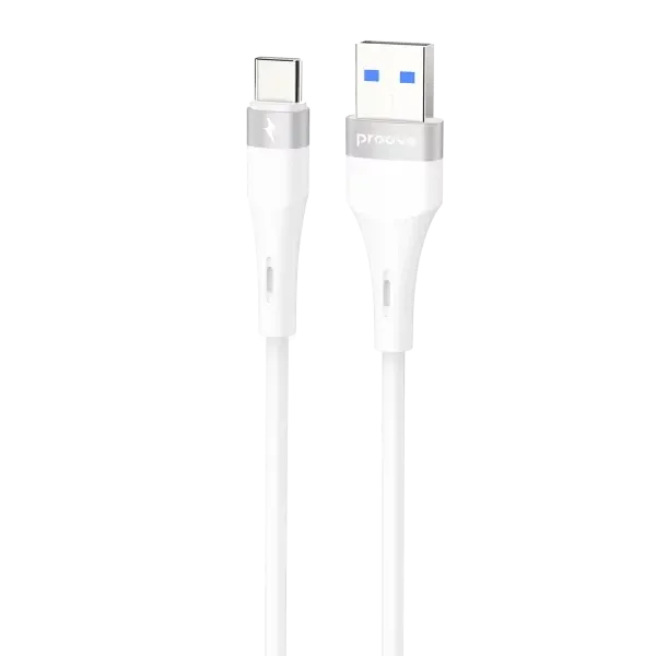 Proove Light Silicone Plus USB-A to Type-C Cable 3A 1m - White | CCLS15001202