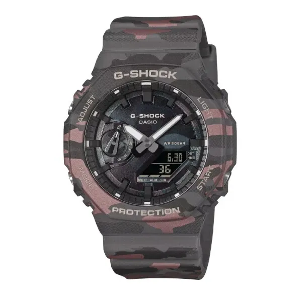 Casio G-SHOCK Men Watch - Khaki Camouflage | GA-2100CMD-8ADR