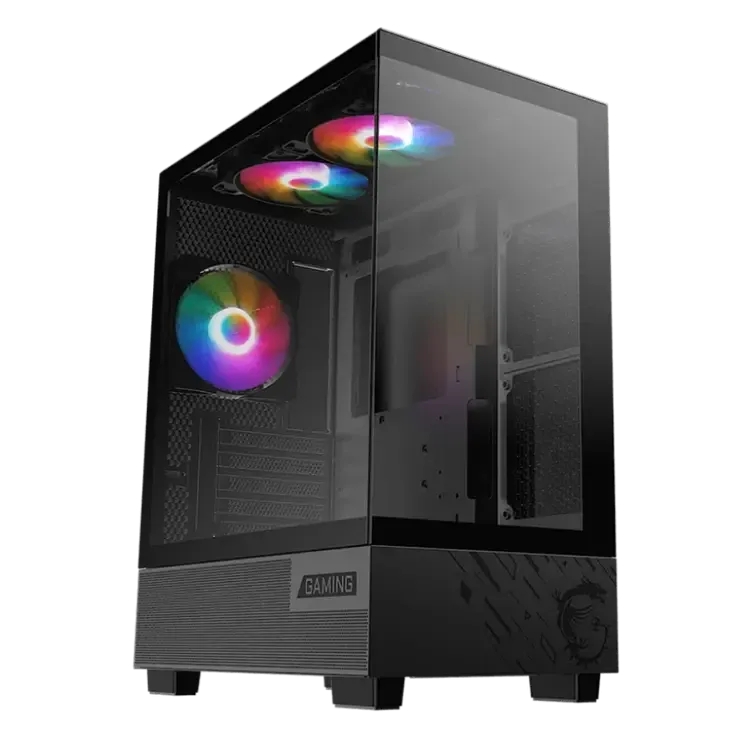 MSI PAG PANO M110A BLACK MATX 3PCS AUTO RGB FAN | 306-7G12M02-HH9