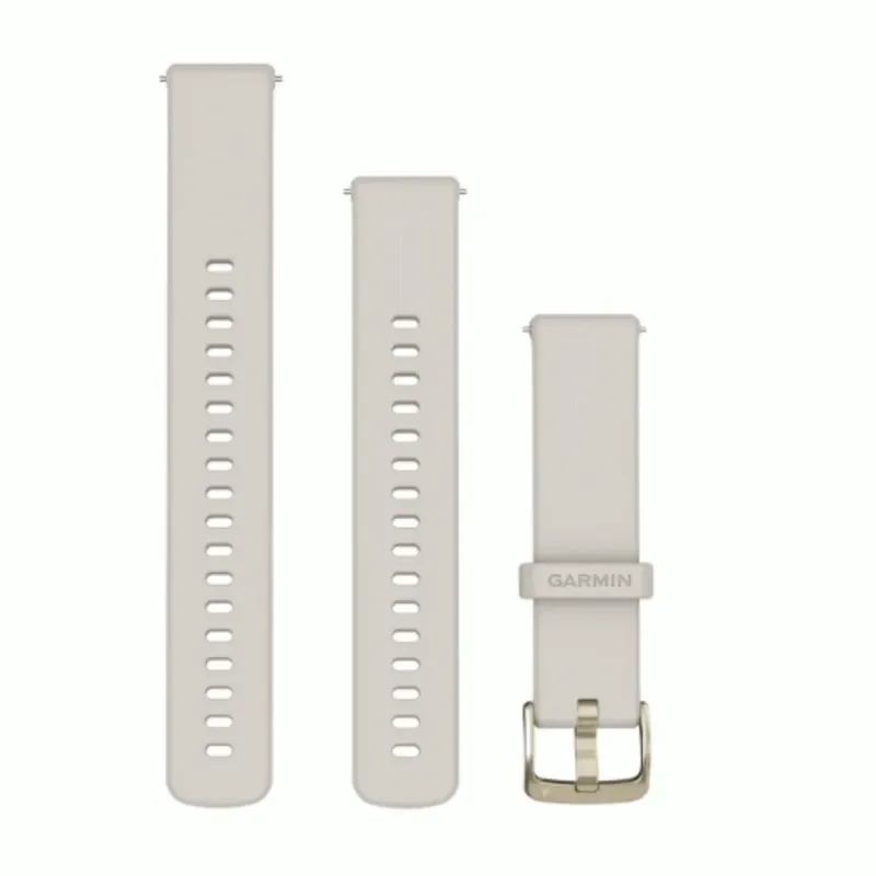Garmin Quick Release Bands (18 mm) Ivory with Soft Gold Hardware | 010-13256-04