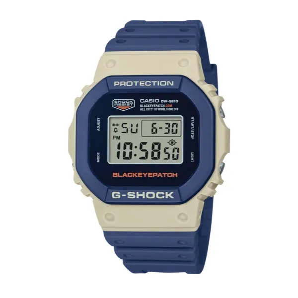 Casio G-SHOCK BlackEyePatch Collaboration Casual Watch - Beige & Blue | DW-5610BEP-2DR