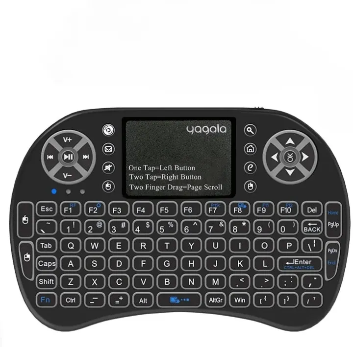 Backlit Mini Keyboard With Touchpad Mouse 2.4GHz For PC | Laptop | Smart TV | Android | TV Box