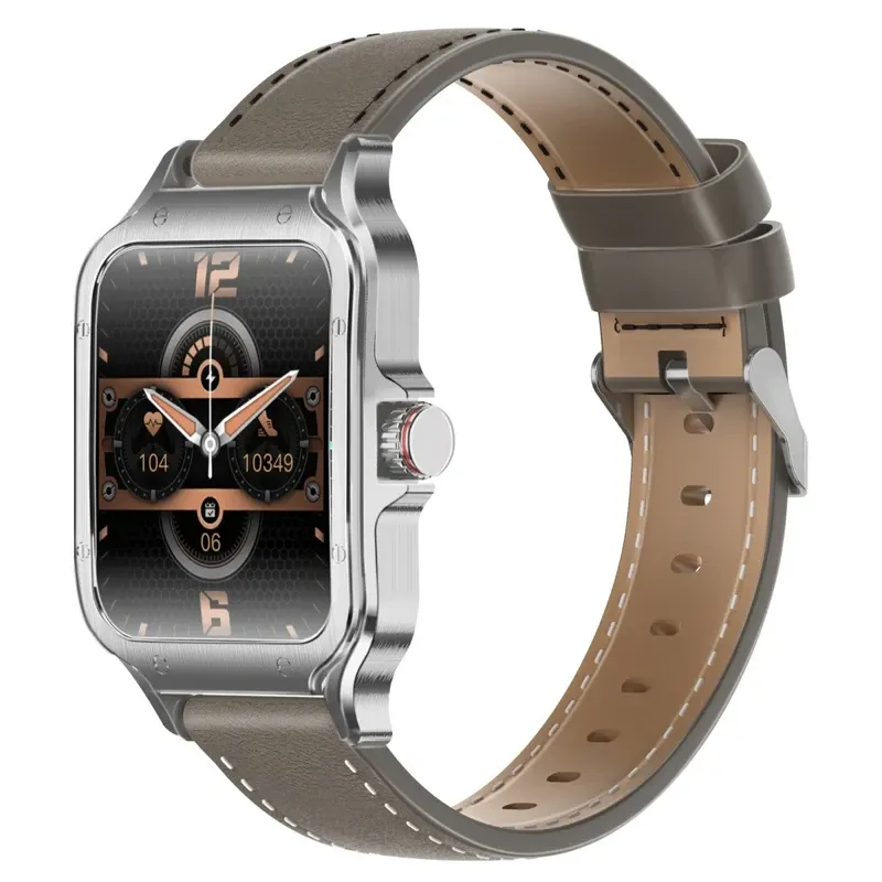 Promate ActivLife™ Curved AMOLED Screen Smartwatch with BT Calling, Silver | XWatch-RM.SILVER