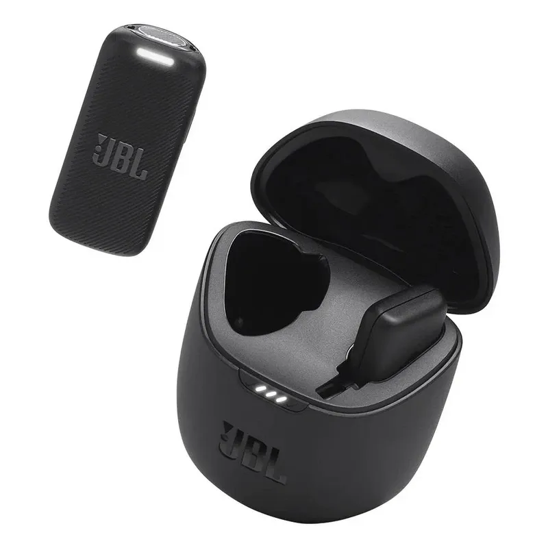 JBL Quantum Stream Wireless USB-C — Clip-On Wireless Microphone for Phones & Content Creation | 24H, 100m Range