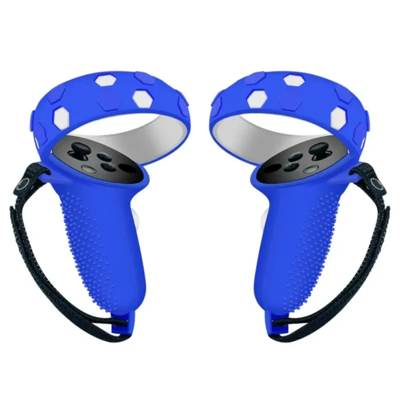 Controller Grip Cover with Handle for Meta Quest 2 - Blue