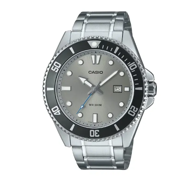 Casio Men 3H Watch - Silver / Grey / Black | MDV-107D-8AVDF
