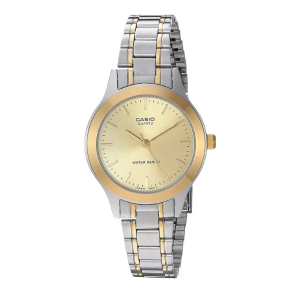 Casio Women 3-Hand Watch - 2-Tone Gold / Silver | LTP-1128G-9ARDF