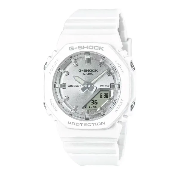 Casio G-SHOCK Casual Women Analog-Digital Watch - White & Silver | GMA-P2100VA-7ADR