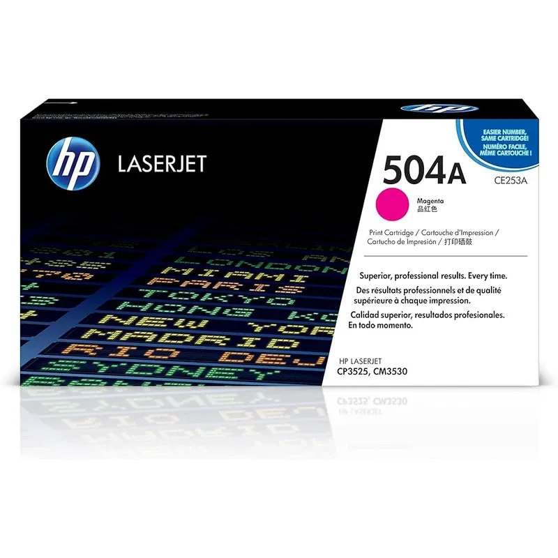 HP 504A Original LaserJet Toner Cartridge - Magenta | CE253A