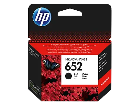 HP 652 Black Original Ink Advantage Cartridge (F6V25AE)
